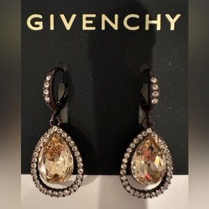 Givenchy crystal drop earrings